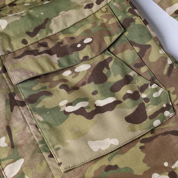 Windproof Camo Jacket Tactical Jacket - Black