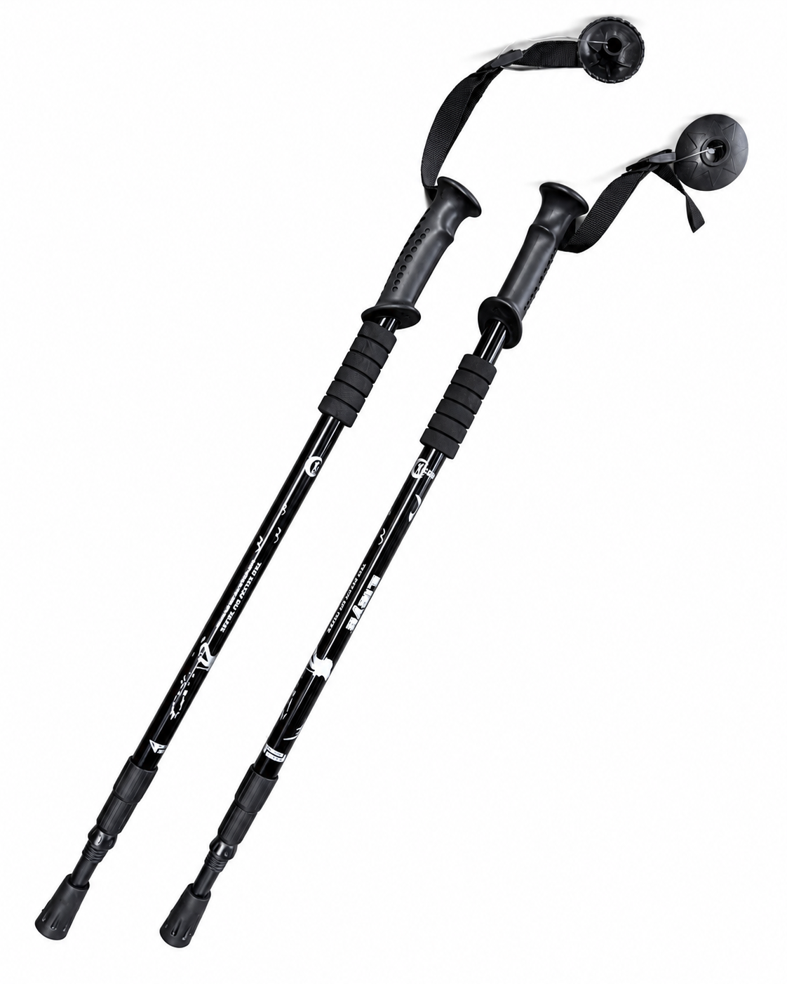 Cleye Aluminium Adjustable Hiking Pole - Black