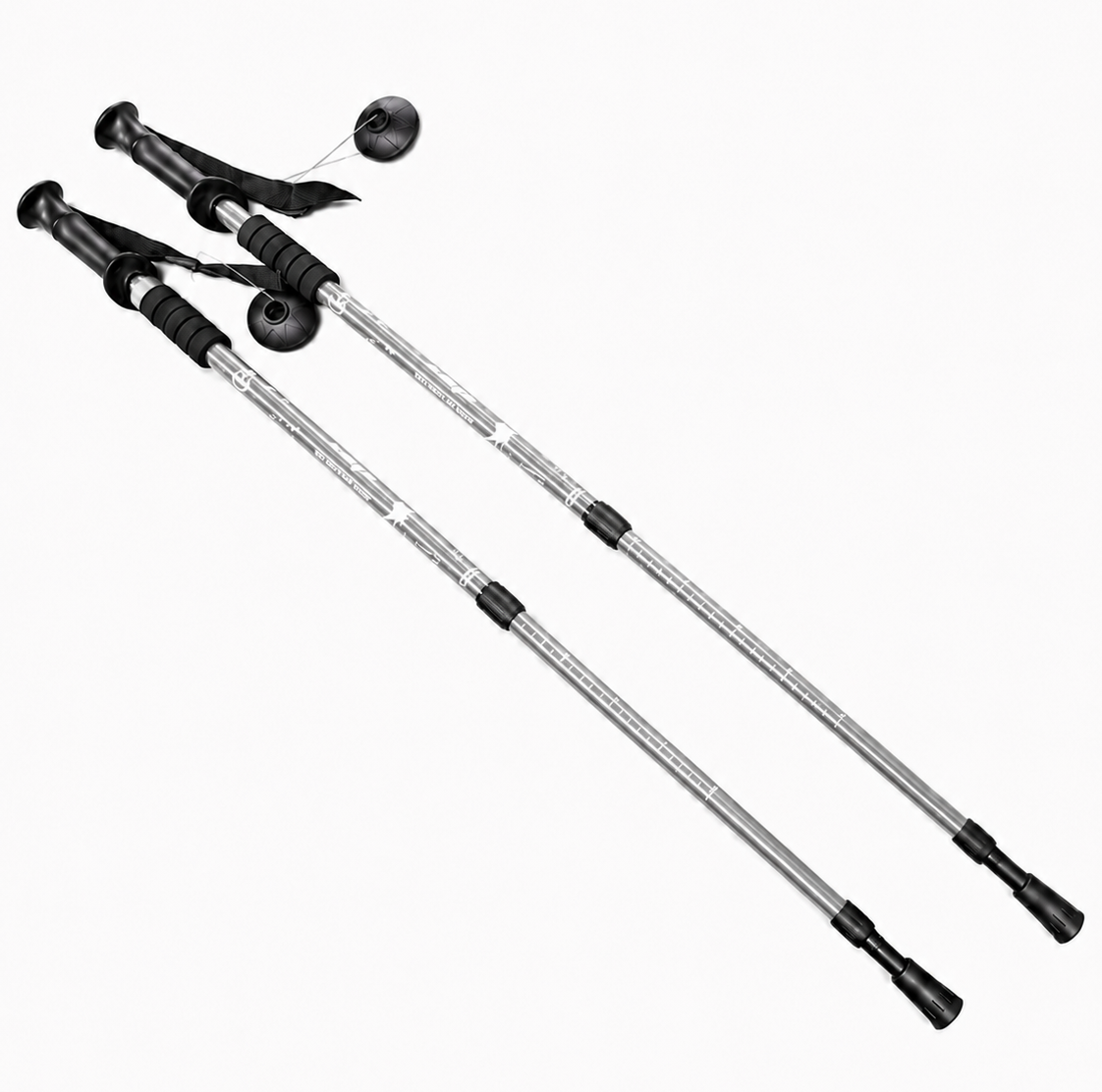 Cleye Aluminium Adjustable Hiking Pole - Silver