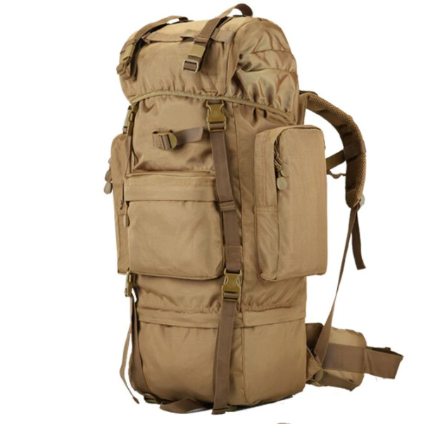 Tactical Camping Backpack 90L - Tan