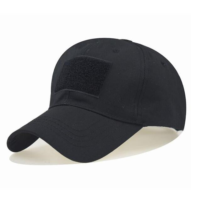TACTICAL CAMO CAP VELCO - Black