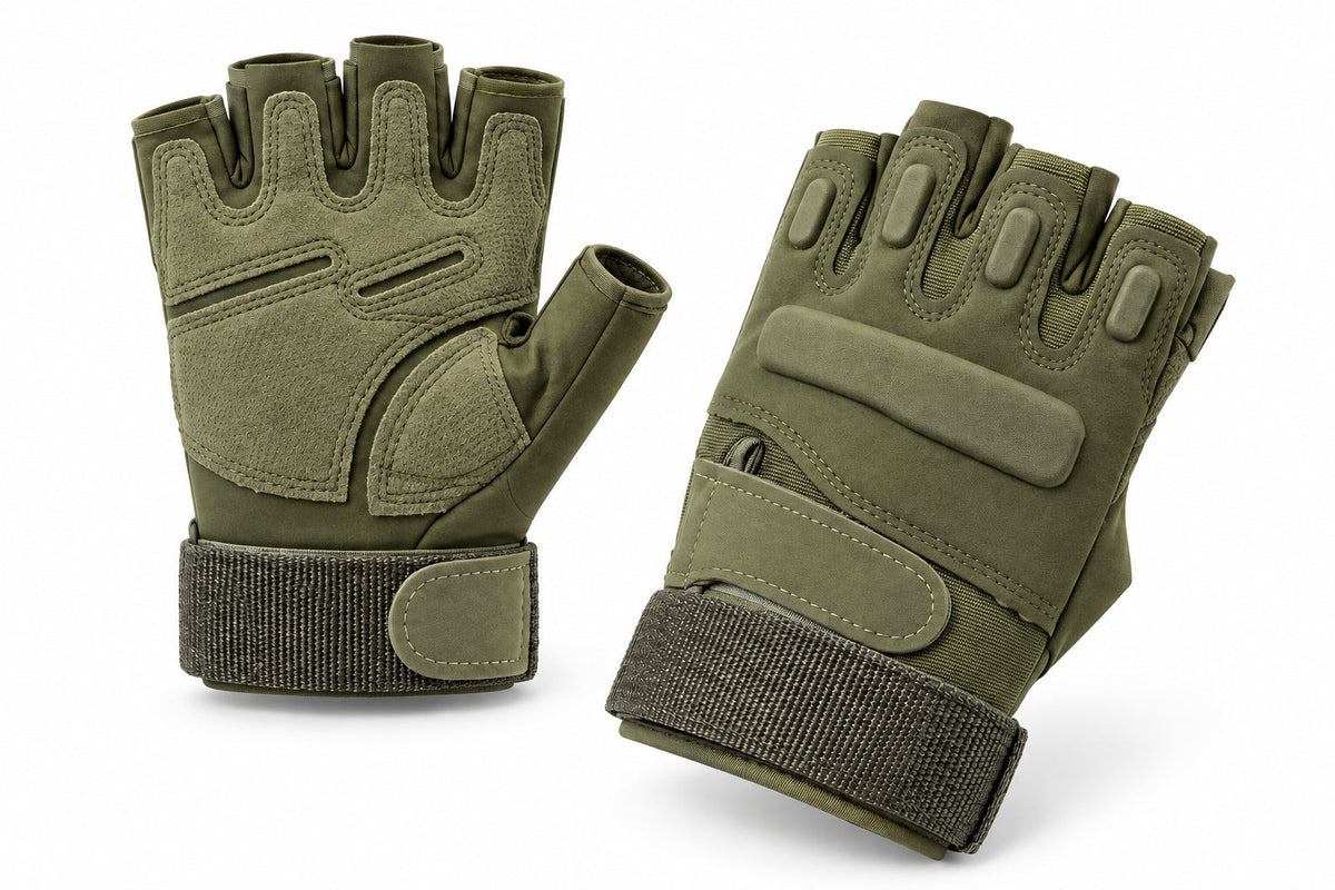 Half Finger Tactical Gloves - OD