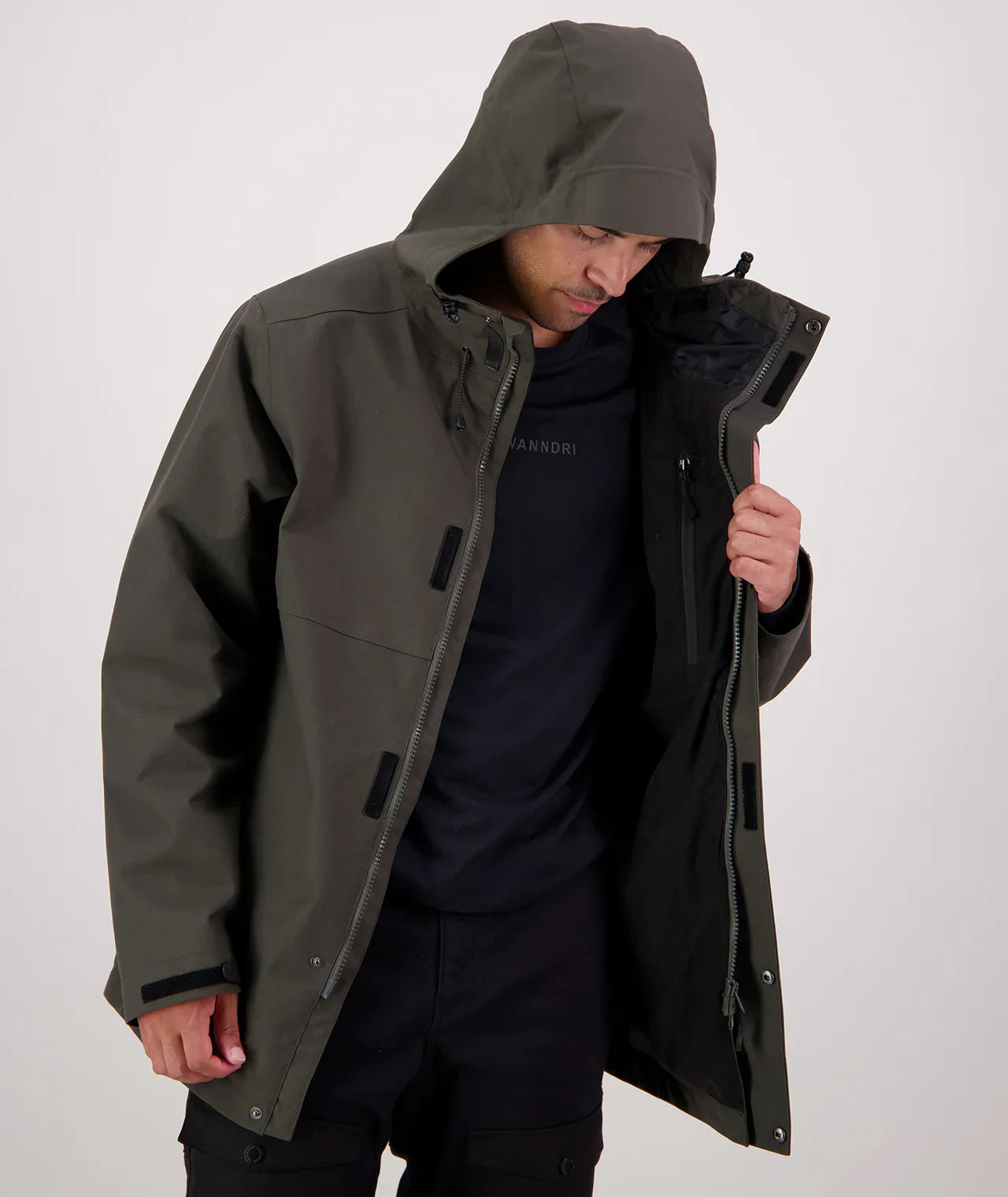 Swanndri Men's Shearwater15 Rain Jacket Forest