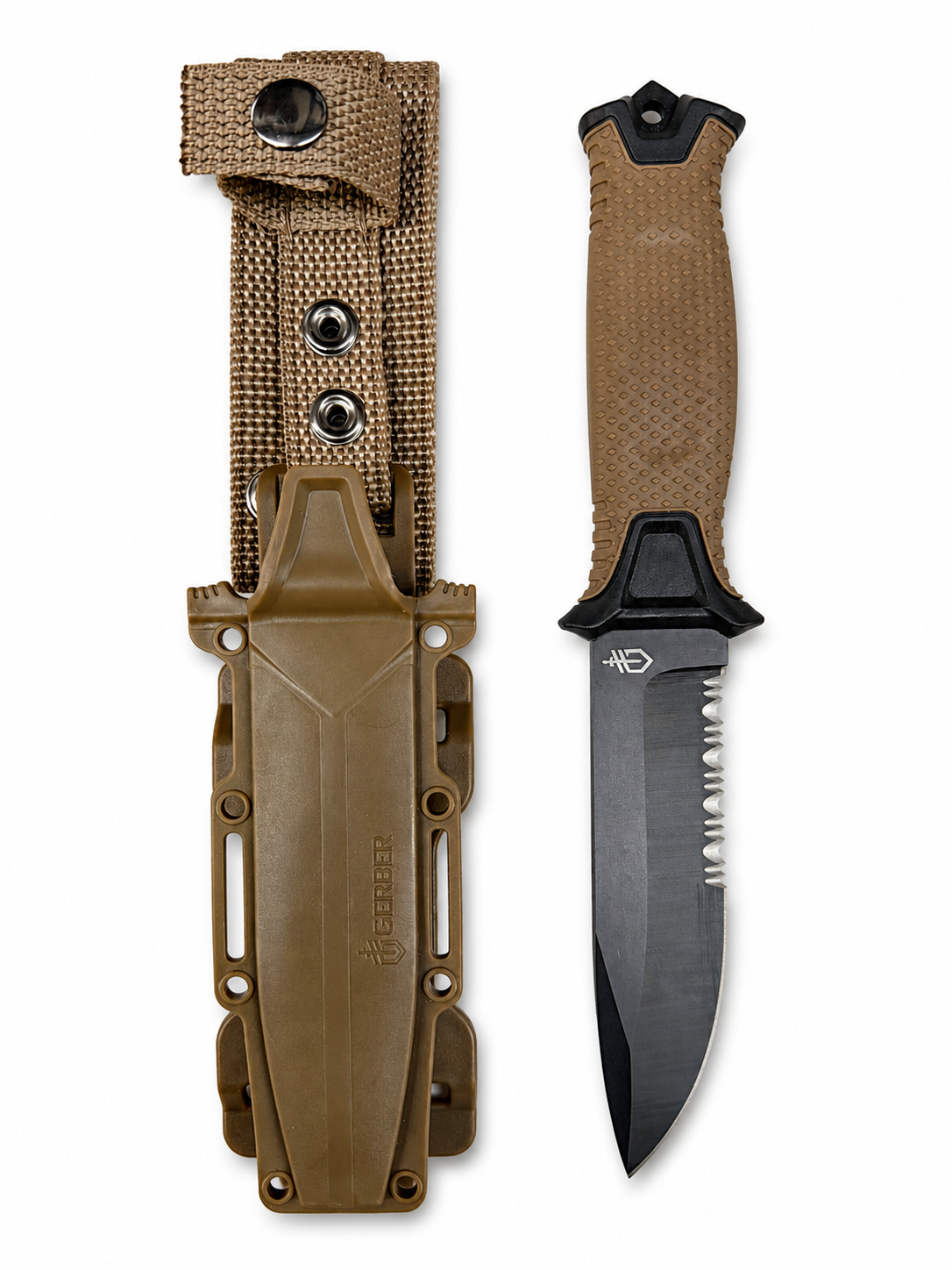 Gerber Desert Tactical Fixed Blade Knife with Sheath