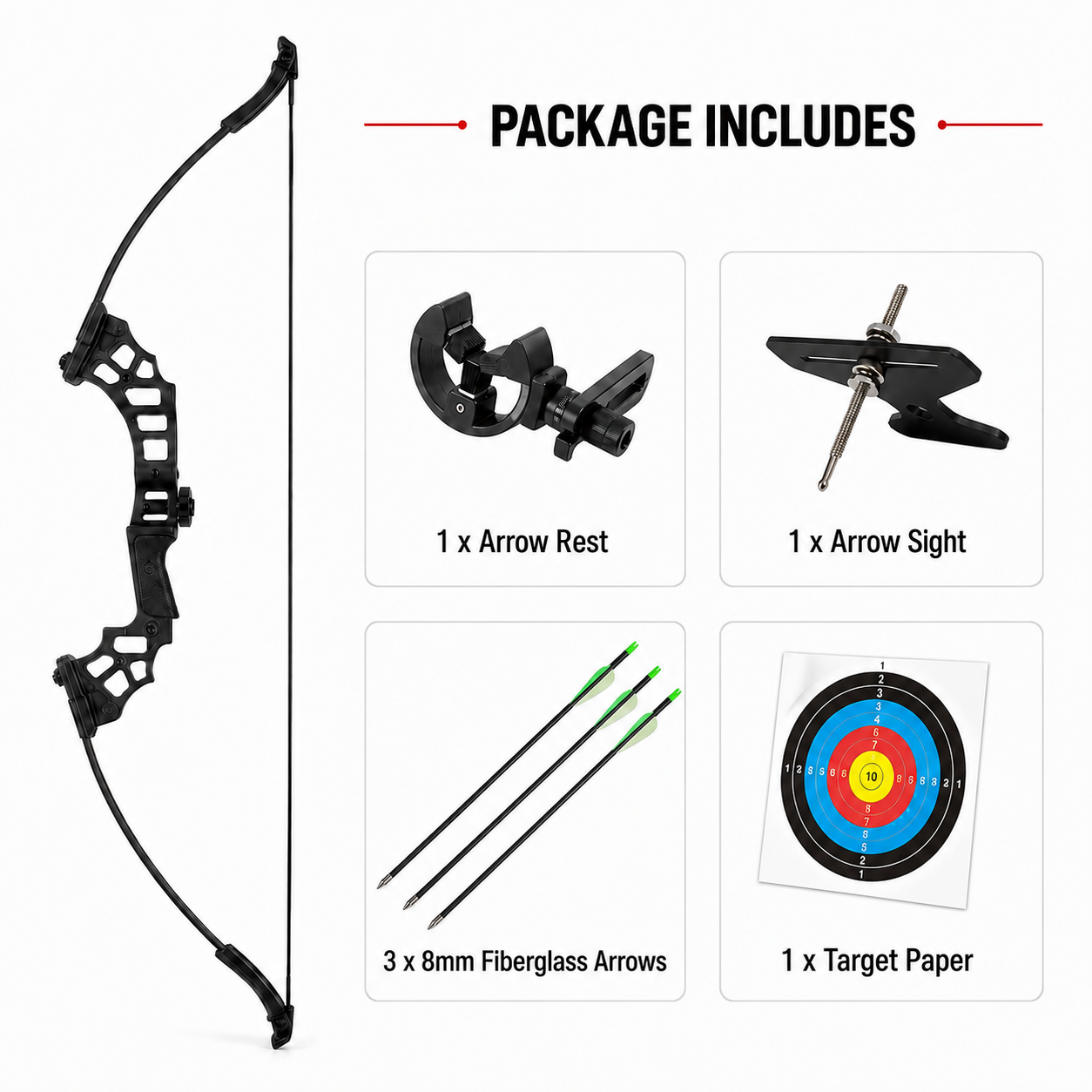 Lightweight 30lbs Bow Set