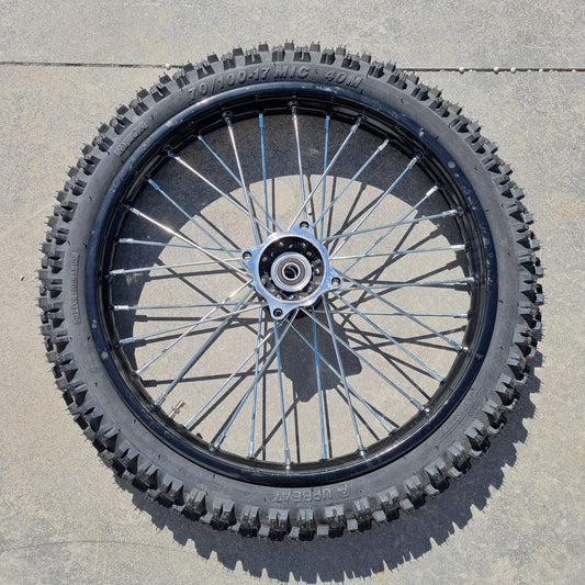 Upbeat 17 Inch Complete Set Motorbike Alloy Wheels (Front)
