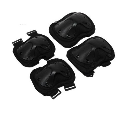 Tactical Knee Pads & Elbow Pads 4pcs/set - Black