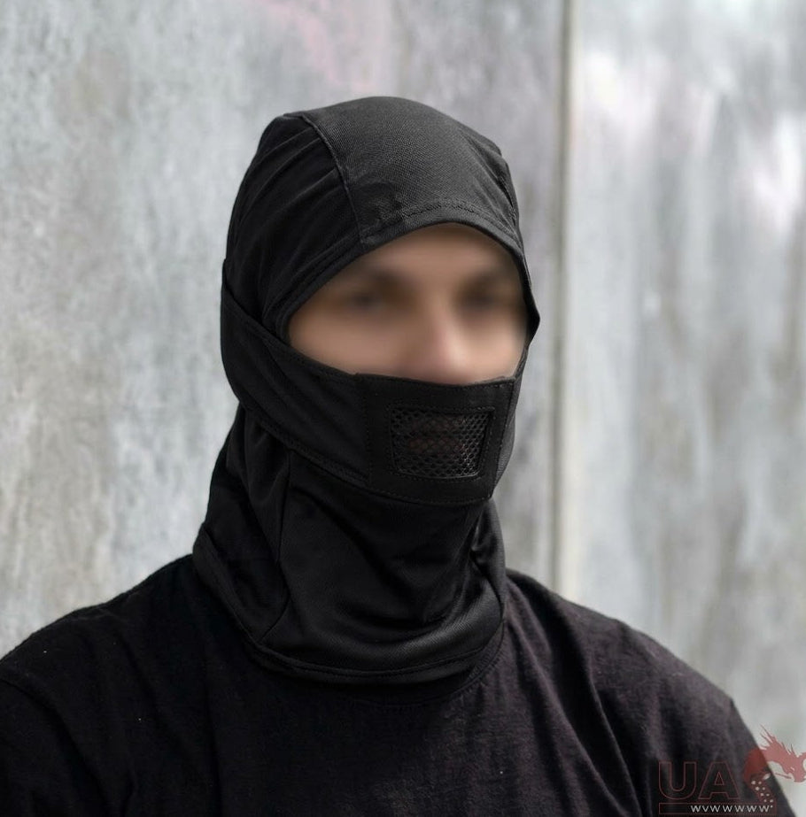Mesh Face Mask Full - Black