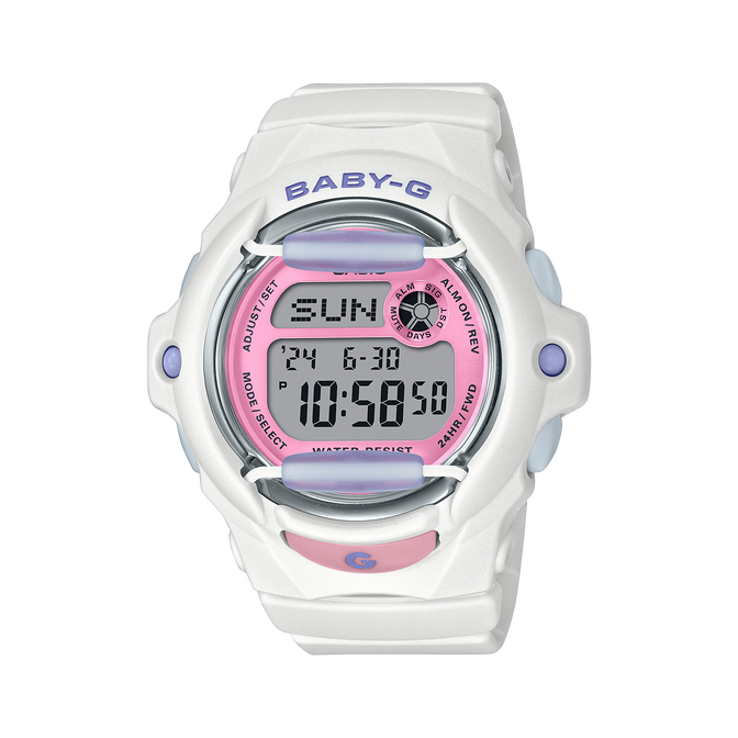 Baby-G BG169PB-7D Digital Watch, Pink / White
