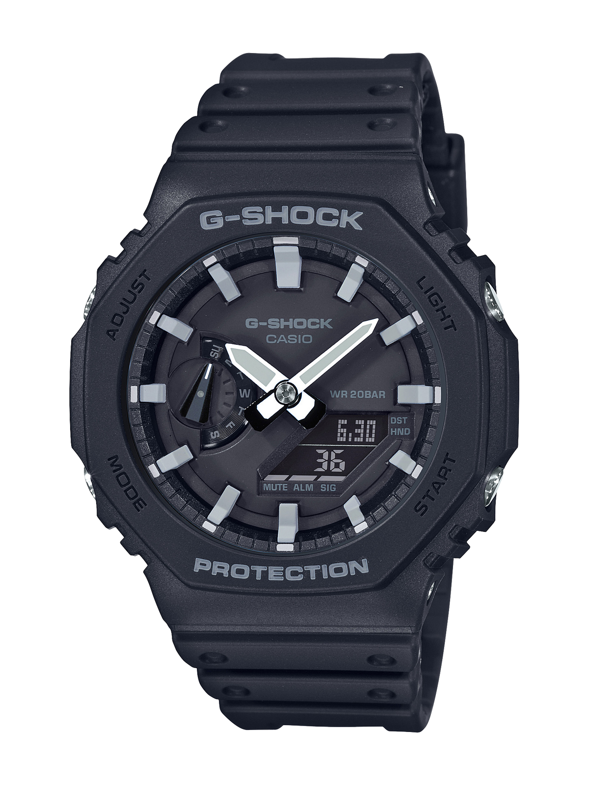 G-Shock GA2100-1A Carbon Core Ana-Digi Watch, Black