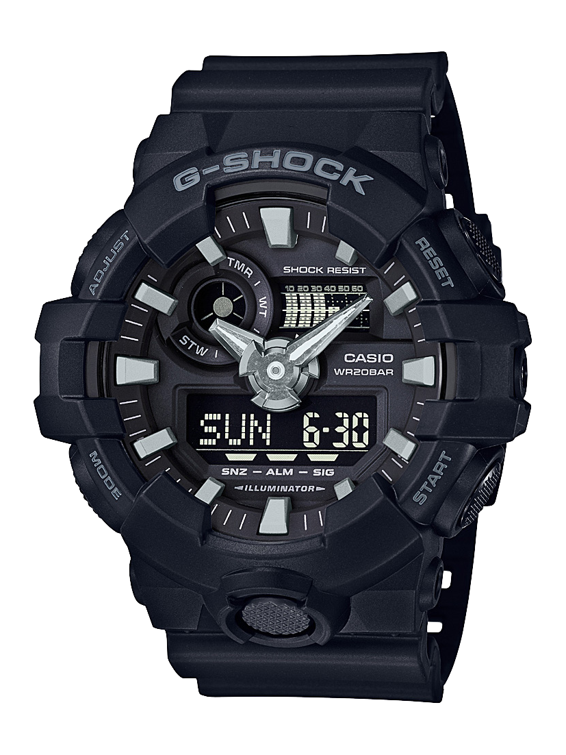 G-Shock GA700-1B Ana-Digi Watch, Black