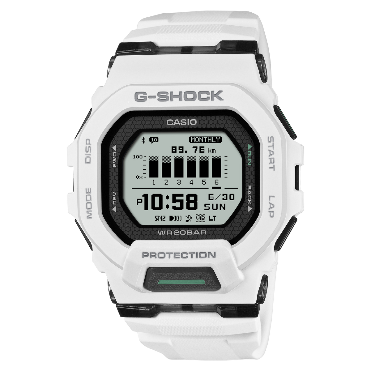 G-Shock GBD200-7D G-Squad Bluetooth Watch, White