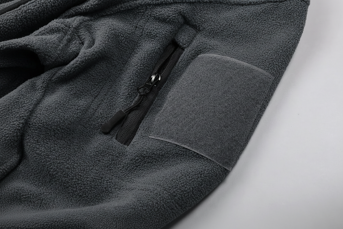 Fleece Full-Zip Jacket - Gray