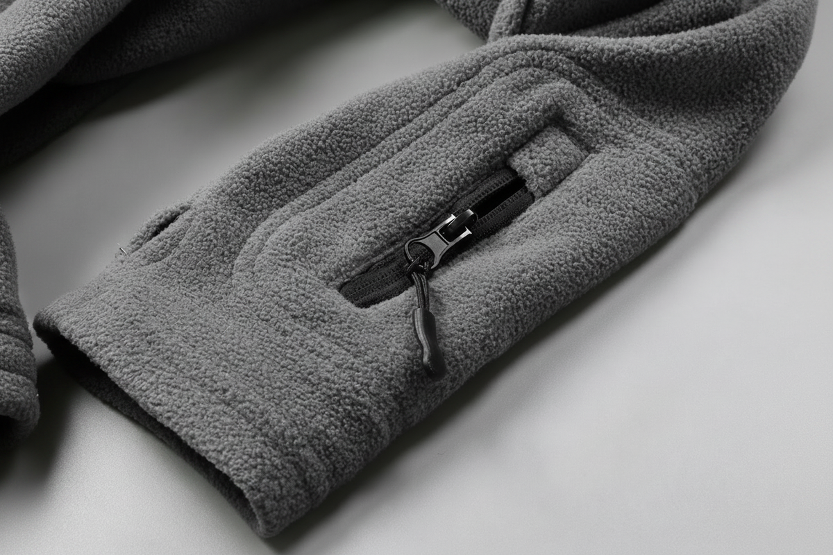 Fleece Full-Zip Jacket - Gray