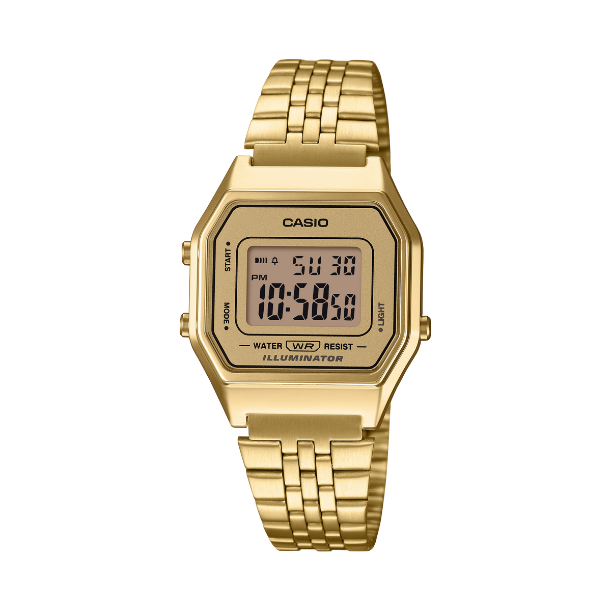 Casio LA680WGA-9D Ladies Vintage Digital Watch, Gold