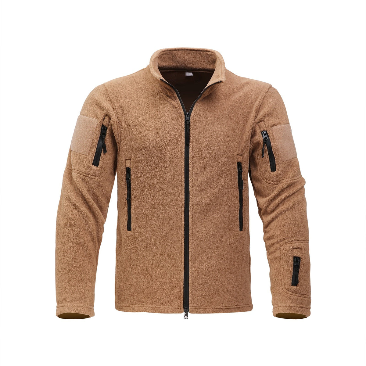 Fleece Full-Zip Jacket - Tan