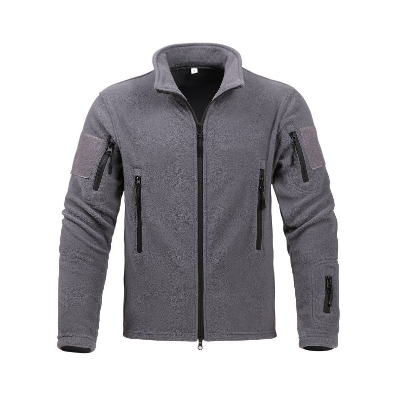 Fleece Full-Zip Jacket - Gray