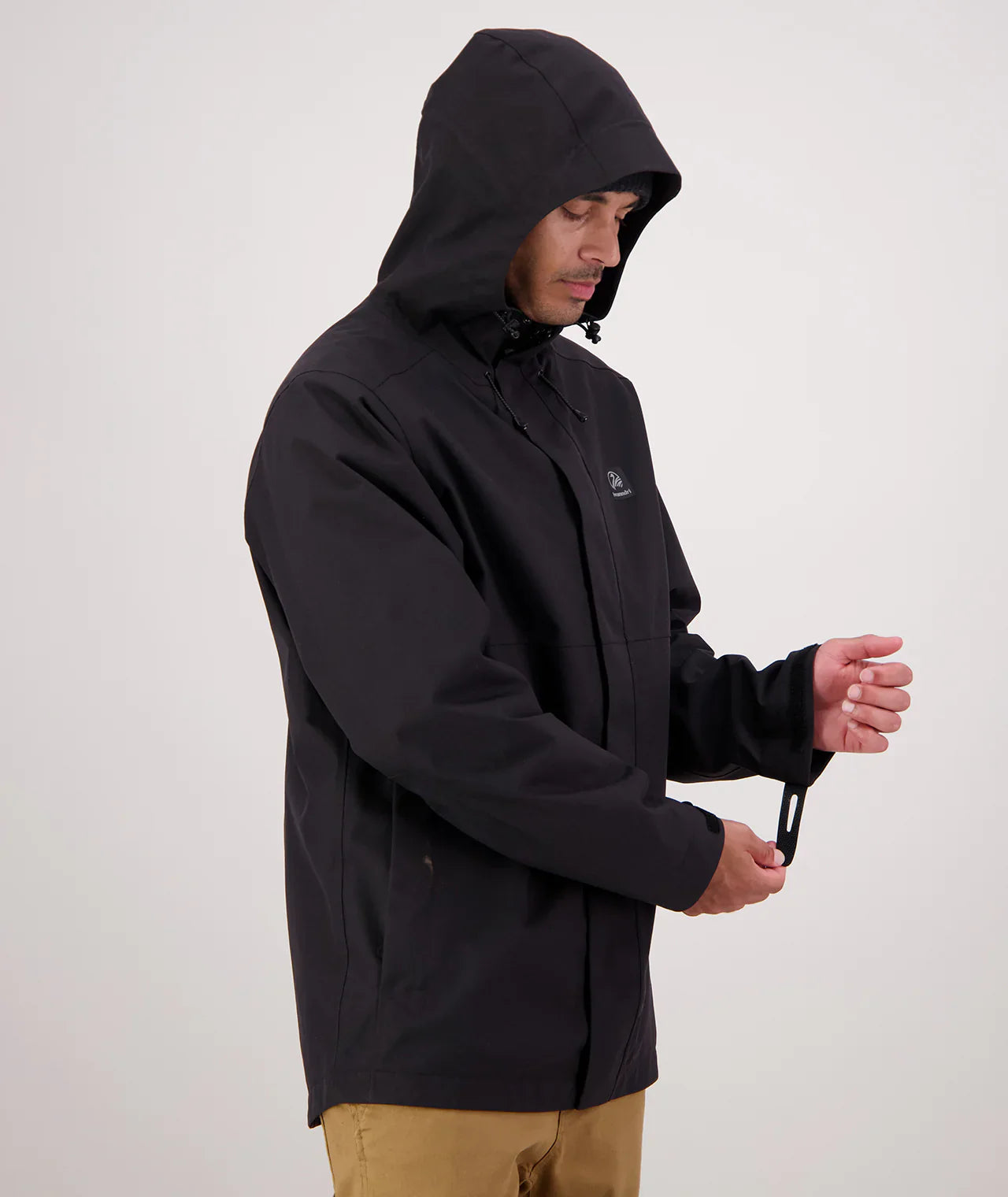 Swanndri Men's Shearwater15 Rain Jacket Black
