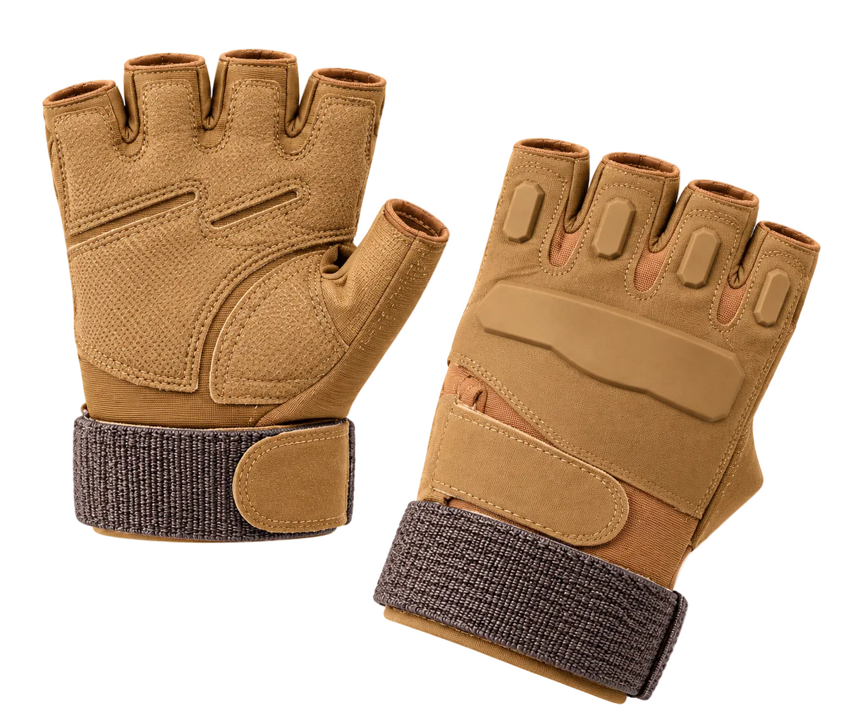 Half Finger Tactical Gloves - Tan