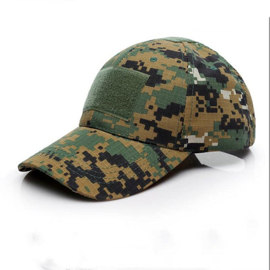 TACTICAL CAMO CAP VELCO -Digi Woodland