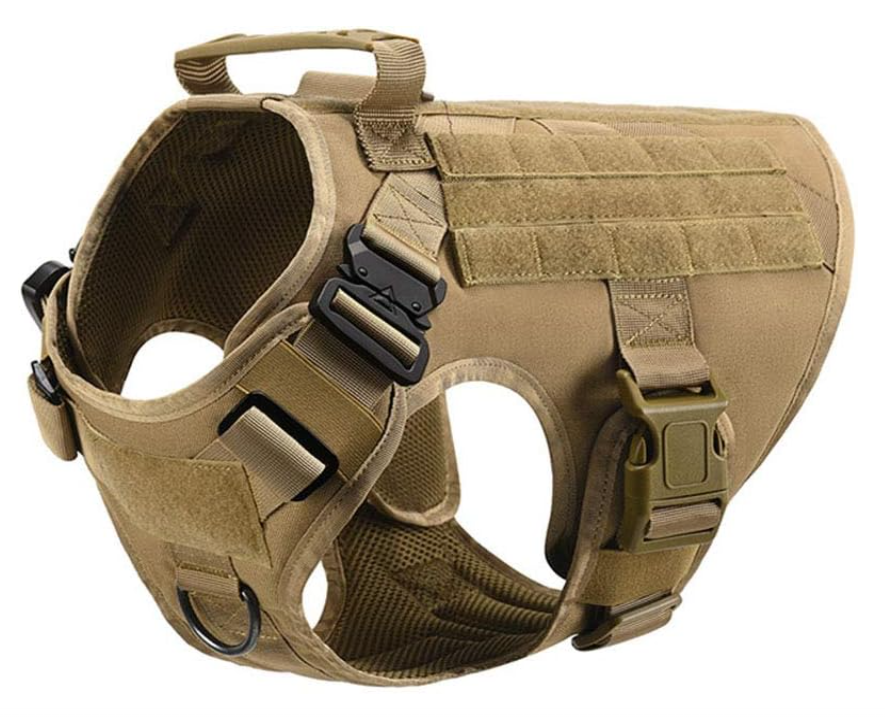 Tactical Dog Molle Vest Carrier - Tan