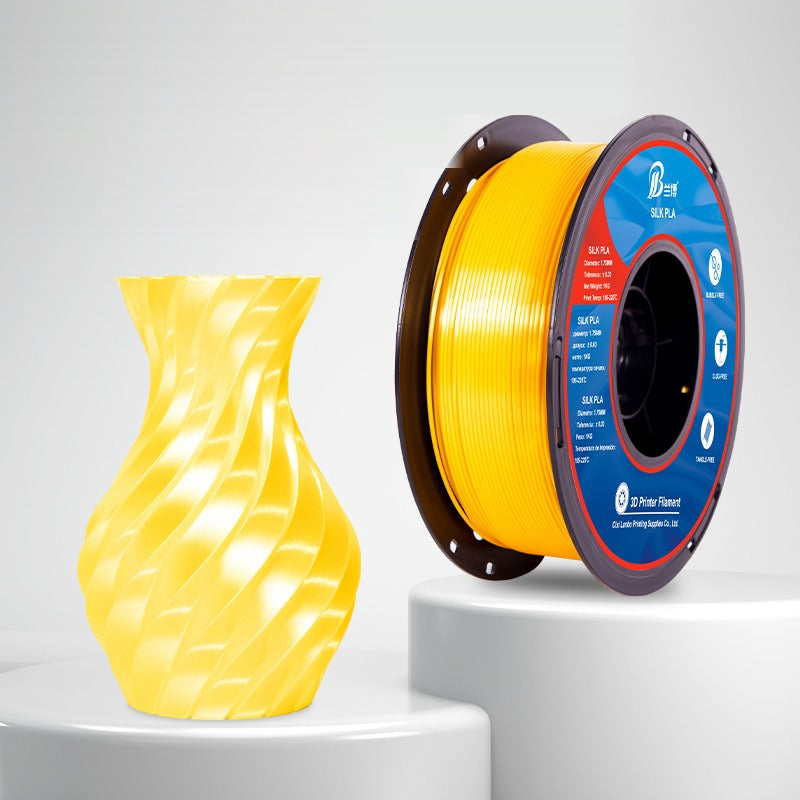 Bright Gold – Silk PLA 3D Printer Filament 1.75mm 1kg