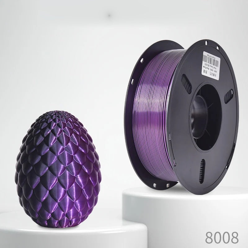 Silk Dual Black/Purple – Silk PLA multicolour 3D printer filament 1.75mm 1kg