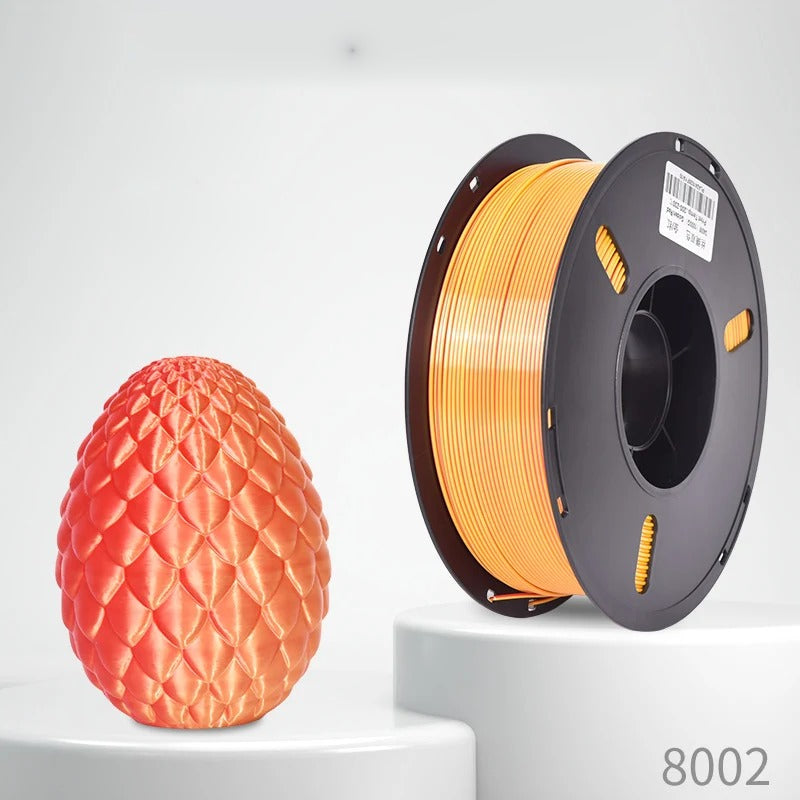 Silk Dual Gold/Red – Silk PLA multicolour 3D printer filament 1.75mm 1kg