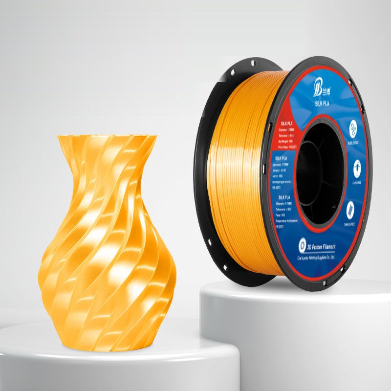 Gold – Silk PLA 3D Printer Filament 1.75mm 1kg