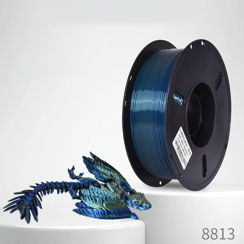 Silk Gradient Blue/Green – Silk PLA multicolour 3D printer filament 1.75mm 1kg