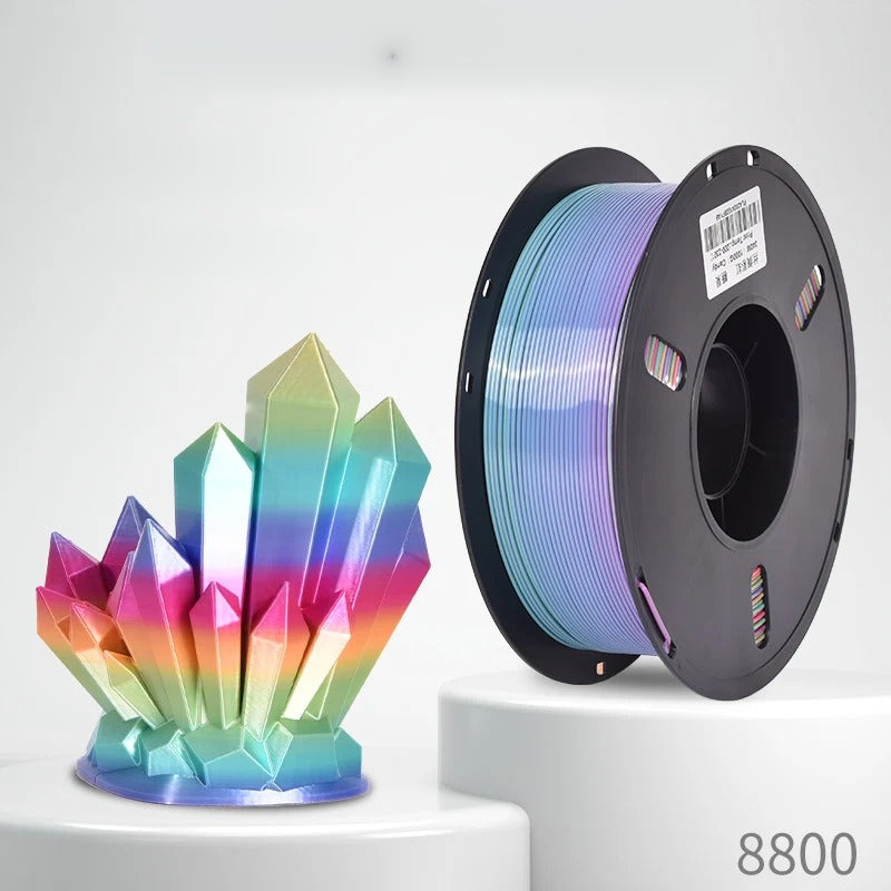 Silk Rainbow Candy – Silk PLA multicolour 3D printer filament 1.75mm 1kg